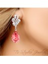 Bridesmaid Crystal Pear Cut Earrings Bridesmaid Crystal Pear Cut Earrings