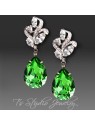 Bridesmaid Crystal Pear Cut Earrings Bridesmaid Crystal Pear Cut Earrings
