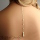 Pearl Back Drop Lariat Bridal Necklace
