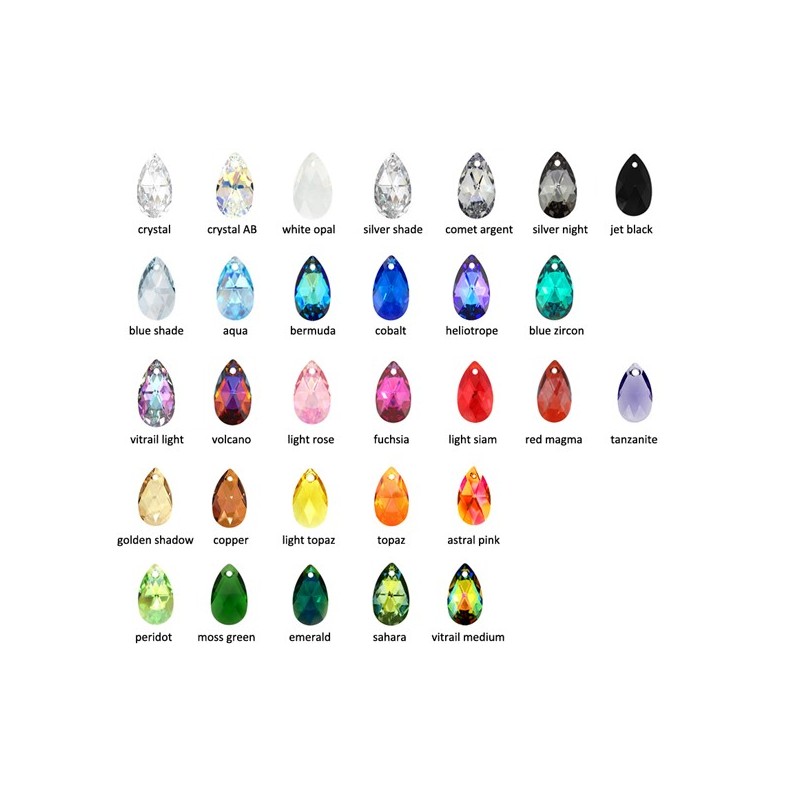 Pear Crystal color chart