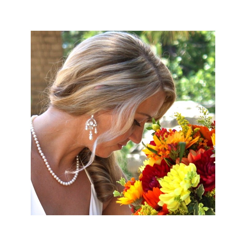 Chandelier Pearl Bridal Earrings Wedding Jewelry Earings