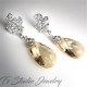 Jewel Tone Crystal Bridesmaid Earrings