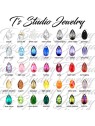 Jewel Tone Crystal Bridesmaid Earrings Jewel Tone Crystal Bridesmaid Earrings
