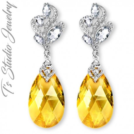 yellow crystal jewelry