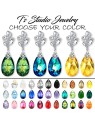 CZ & Swarovski Teardrop Bridesmaid Earrings CZ & Swarovski Teardrop Bridesmaid Earrings