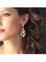 Elegant CZ Crystal Bridal Chandelier Bridal Earrings