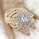 Wedding Pearl Cuff Bridal Bracelet