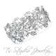Silver Crystal Rhinestone Bridal Bracelet