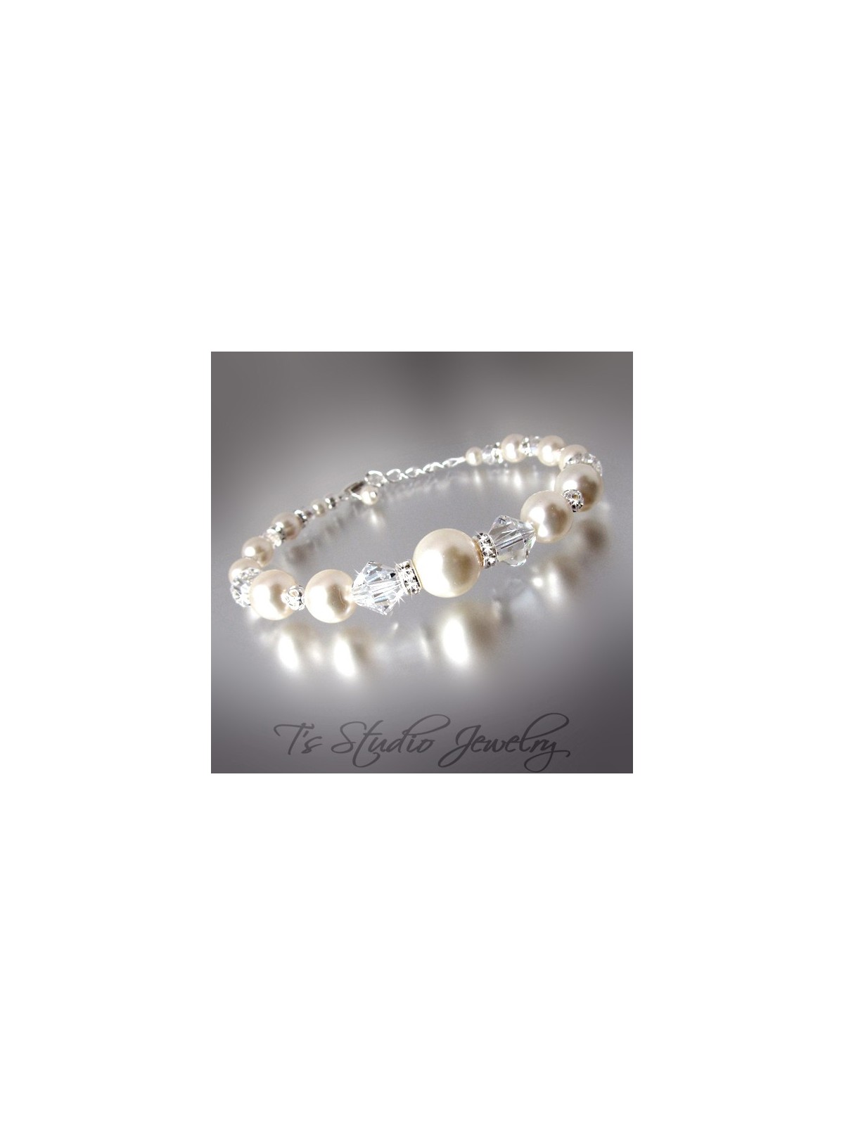 Back Drop Lariat Pearl Bridal Necklace
