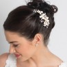 Freshwater Pearl & Crystal Bridal Hair Comb Silver or Gold