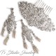 Vintage Style Crystal Rhinestone Silver Bridal Hair Comb Wedding Hair