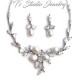 Freshwater Pearl and Crystal Bridal Jewelry Set
