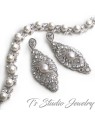 Great Gatsby Vintage Style Cubic Zirconia Bridal Earrings Great Gatsby Vintage Style Cubic Zirconia Bridal Earrings