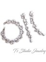 Long CZ Earrings - Cubic Zirconia Shoulder Duster Bridal Earings Long CZ Earrings - Cubic Zirconia Shoulder Duster Bridal Earings