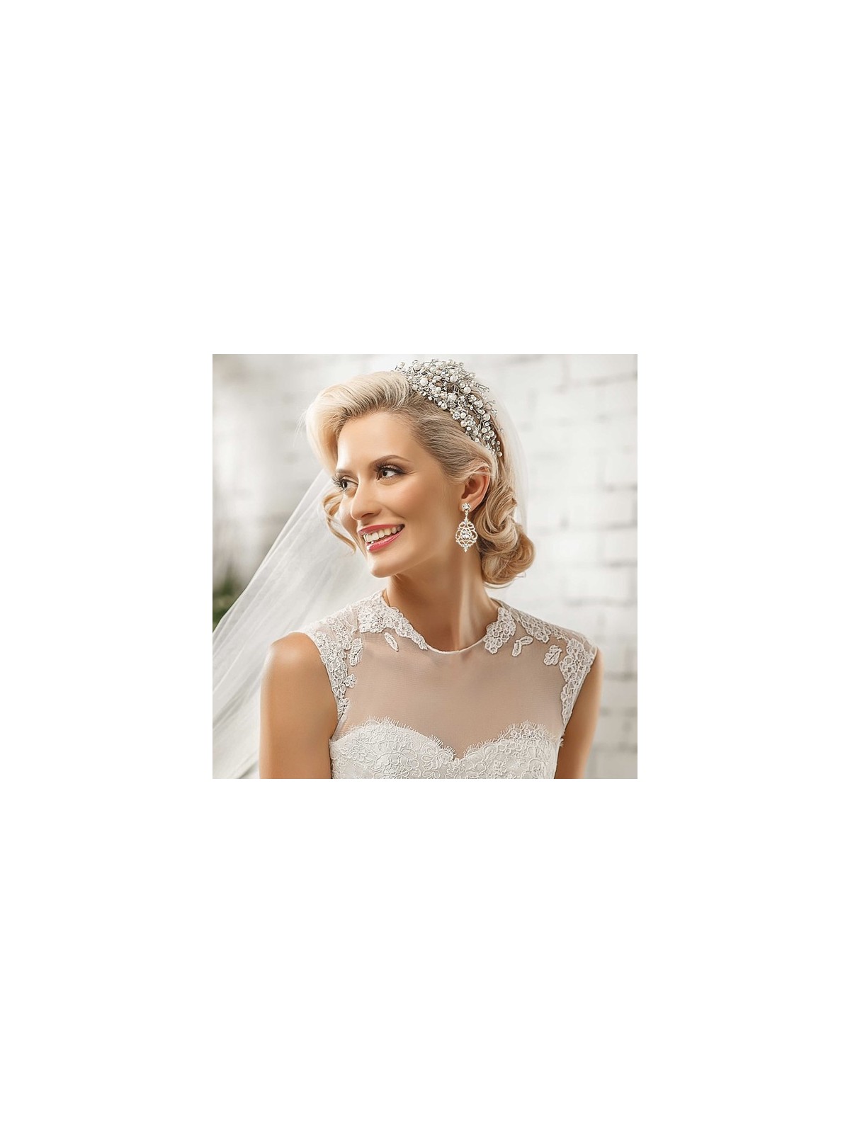 Delicate CZ Pave Bridal Chandelier Earrings
