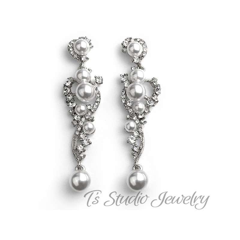 Pearl and Crystal Bridal Cuff Bracelet Pearl and Crystal Bridal Cuff Bracelet