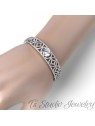 Silver Pave CZ Bridal Wedding Bracelet Silver Pave CZ Bridal Wedding Bracelet