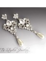 Pear CZ Silver Bridal Bracelet