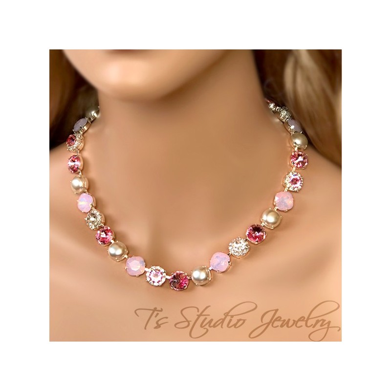 Tickled Pink Rose Opal Pearl Bracelet- 12mm