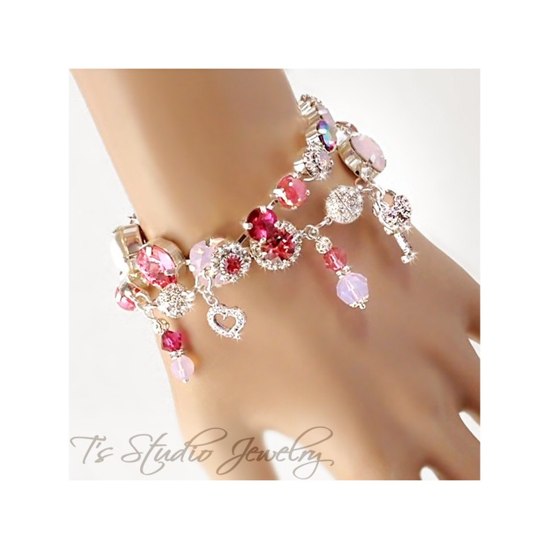 Periwinkle Ice Blue Opal Bracelet - 12mm Periwinkle Ice Blue Opal Bracelet - 12mm