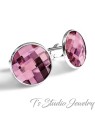 Swarovski Crystal Large Round Chessboard Cufflinks Swarovski Crystal Large Round Chessboard Cufflinks