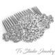 Crystal and Silver Bridal Hair Comb