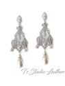 Victorian Pearl Chandelier Bridal Earrings