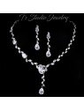 Marquise CZ Bridal Necklace Earrings Set