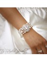 Dark Grey Pearl and Crystal Bridal Bracelet & Earrings Set Dark Grey Pearl and Crystal Bridal Bracelet & Earrings Set