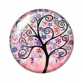 Pink Tree of Life Design Golf Ball Marker