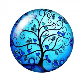 Blue Tree of Life Design Golf Ball Marker