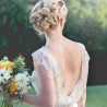 Pearl Back Drop Bridal Necklace & Earrings Wedding Jewelry Set with CZ crystals