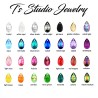 Something Blue Crystal Necklace Earrings Bridesmaid Jewelry Gift Set