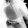 Pearl and CZ Back Drop Bridal Necklace Earrings Wedding Jewelry Set