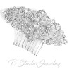 Vintage Style Rhinestone Crystal and Pearl Chandelier Bridal Earrings