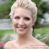 Long Bridal Earrings Pearl and Crystal Cluster - Beach Theme Wedding