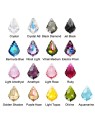 Rainbow Crystal Teardrop Bridesmaid Earrings