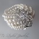 Pearl Cuff Bridal Wedding Bracelet