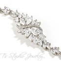 Marquis CZ Silver Bridal Bracelet