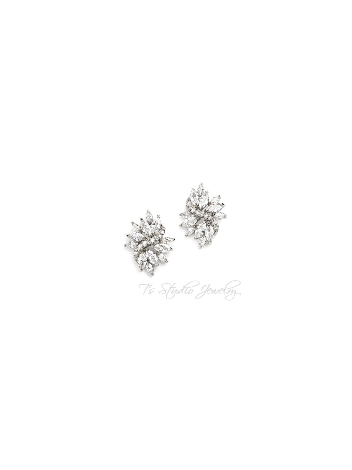 Marquis CZ Silver Bridal Bracelet