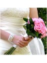 5-Strand Pearl Bridal Wedding cuff Bracelet